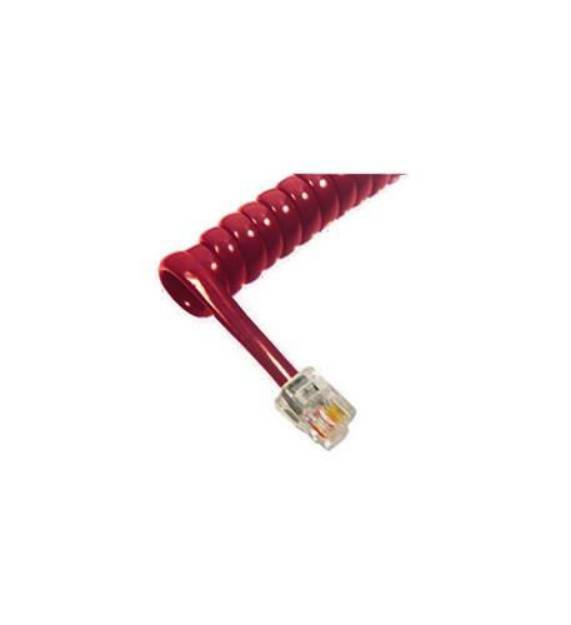 Picture of GCHA444012-FCR / 12' RED Handset Cord 1200RD