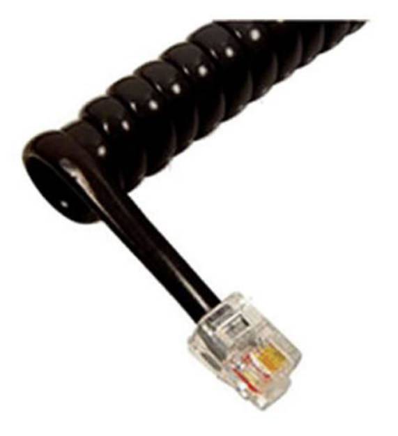 Picture of GCHA444006-FBK / 6' BLACK Handset Cord ICC-ICHC406FBK