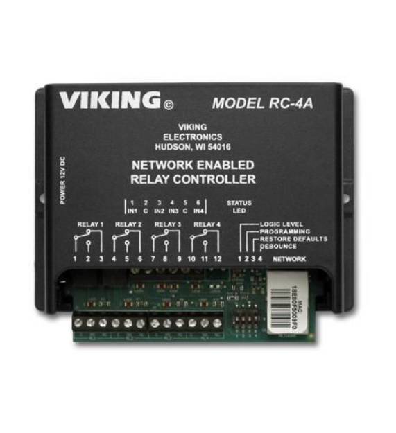 Picture of Network Enabled 4 Relay Controller VK-RC-4A
