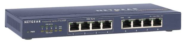 Picture of Netgear FS108PNA - 8 Port 10/100 Switch w/4 POE