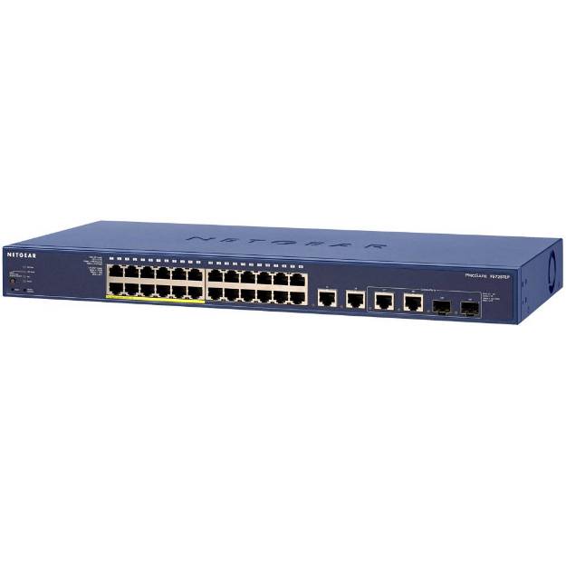 Picture of Netgear FS728TLP-100NAS - 10/100 24 Port Switch with 12 PoE