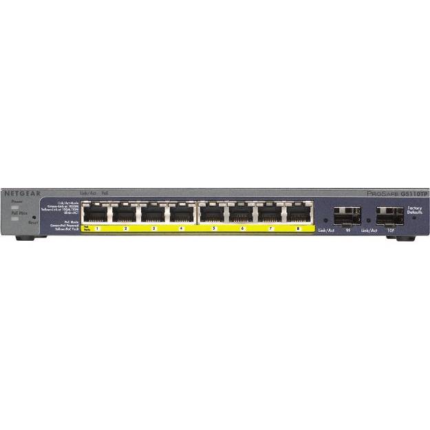 Picture of Netgear GS110TP-300NAS - 8-port Gigabit PoE Smart Switch