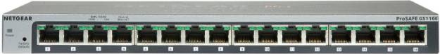 Picture of Netgear GS116E-200NAS - 16 Port Gigabit Ethernet Switch