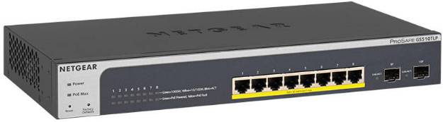 Picture of Netgear GS510TLP-100NAS - 8 PORT GIGABIT POE+ PRO MGD SWITCH