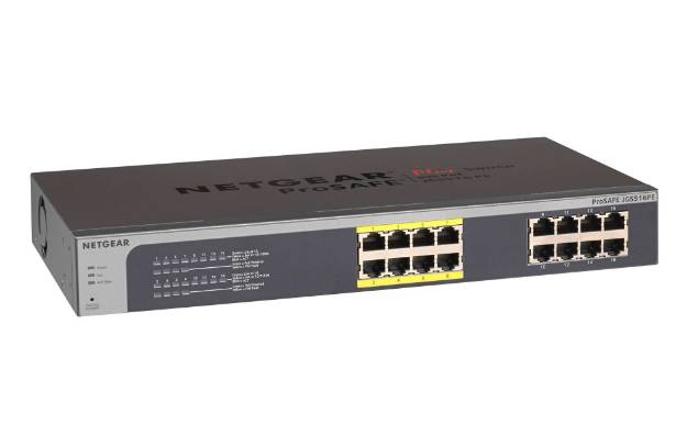 Picture of Netgear JGS516PE-100NAS - 16 Port Gigabit Switch with 8 POE