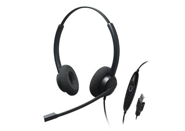 Picture of ADDASOUND CRYSTAL-SR2732 - Dual Ear, Stereo, Noise Cancelling USB