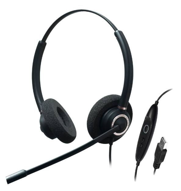 Picture of ADDASOUND CRYSTAL-SR2832RG - Dual Ear,Stereo,Adv Noise Cancel USB
