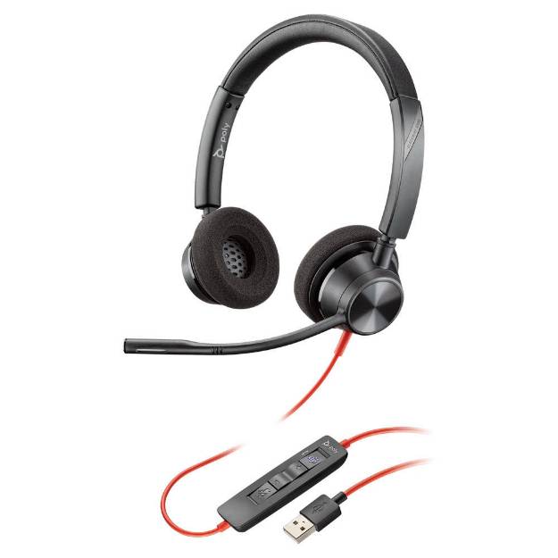 Picture of Plantronics 213934-01 - BLACKWIRE 3320 USB-A DUAL EAR