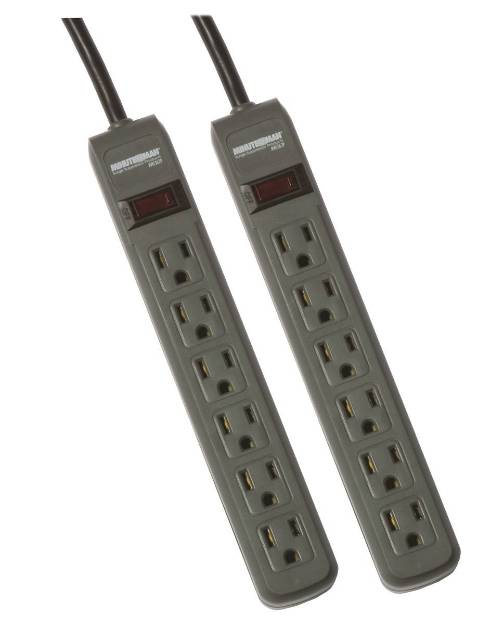 Picture of MINUTEMAN UPS MMS362P - 2 Pack Power Strips with 3ft Cord, 241J