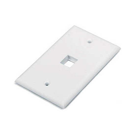 Picture of HYPERLINE HY-FP-U-1-WH - 1 PORT FACE PLATE WHITE