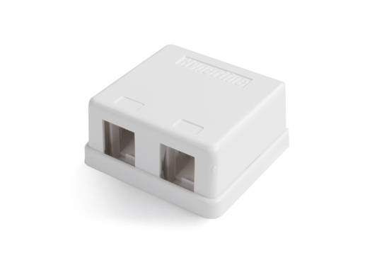 Picture of HYPERLINE HY-SBB1-2-WH - Surface Mount Box; double; white