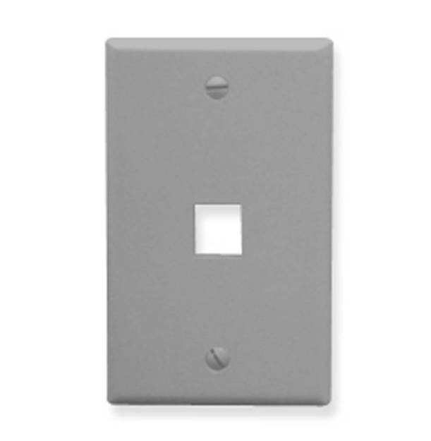 Picture of ICC FACE-1-GR - IC107F01GY - 1Port Face - Gray