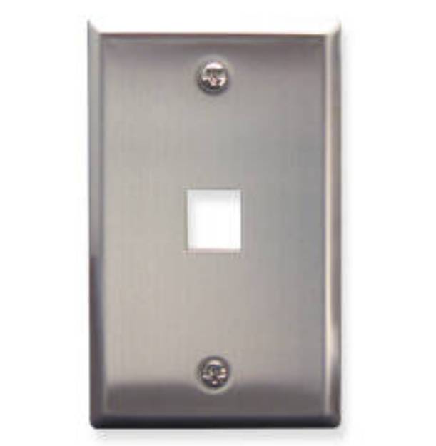 Picture of ICC FACE-1-SS - IC107SF1SS- 1Port Face - Stainless Steel