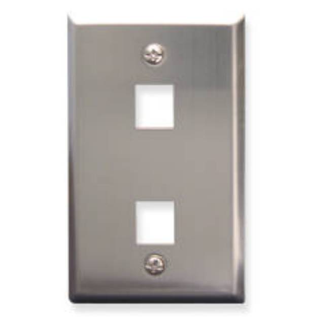 Picture of ICC FACE-2-SS - IC107SF2SS - 2Port Face - Stainless