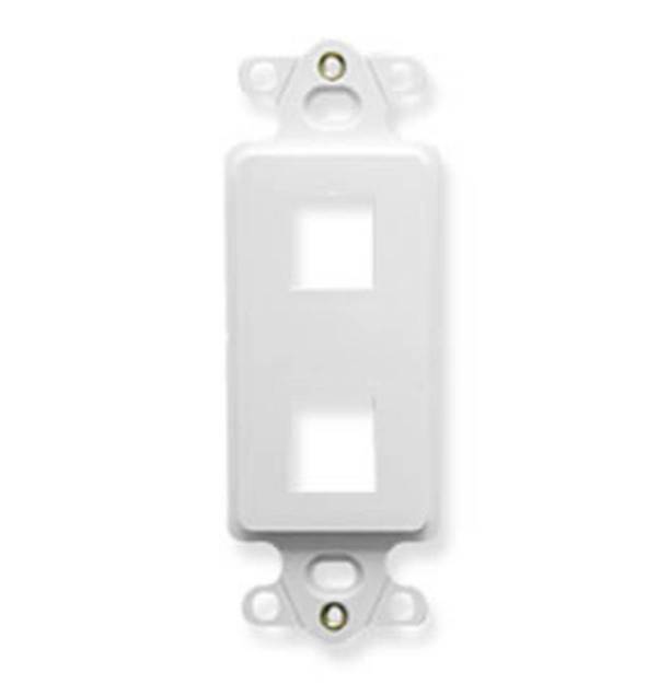 Picture of ICC IC107DI2WH - INSERT, DECOREX, 2-PORT, WHITE