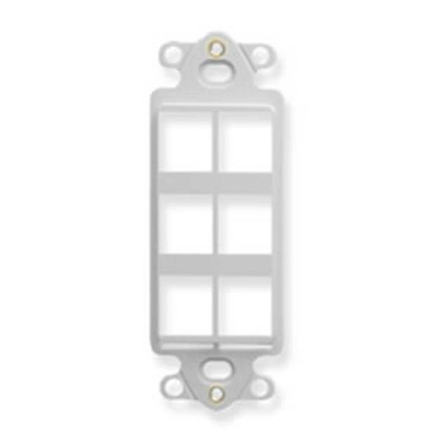 Picture of ICC IC107DI6WH - INSERT, DECOREX, HD, 6-PORT, WHITE