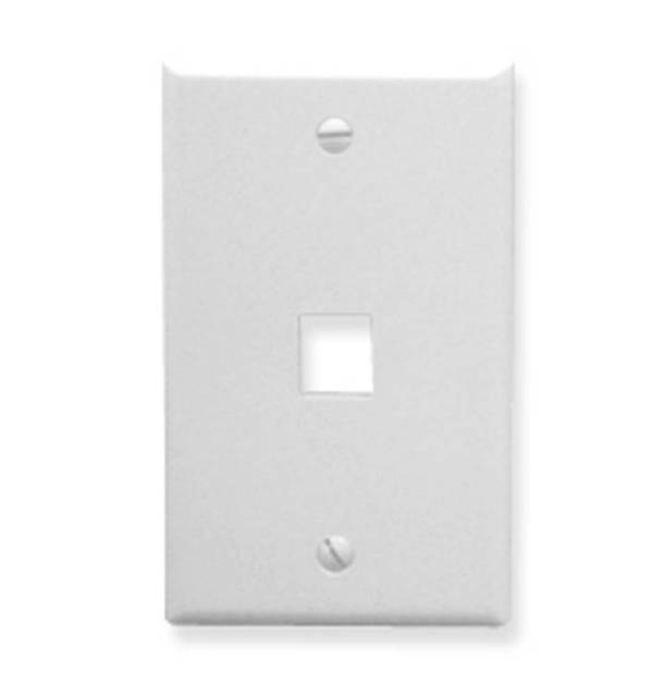 Picture of ICC IC107LF1WH - FACEPLATE, OVERSIZED, 1-PORT, WHITE