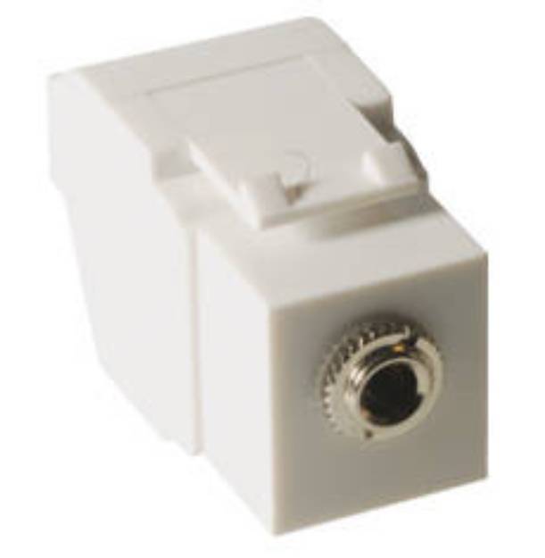 Picture of ICC IC107SAPWH - MODULE, STEREO AUDIO, 3.5 MM, WHITE