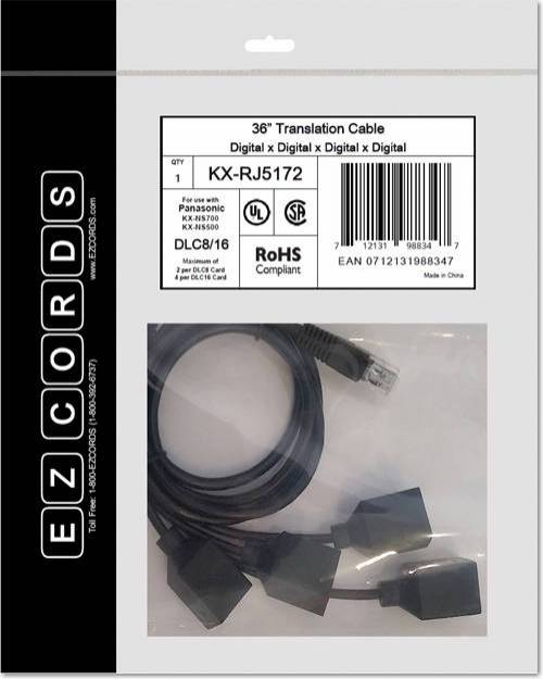 Picture of EZCORDS KX-RJ5172 - DLC8/16 NS700 Translation Cable