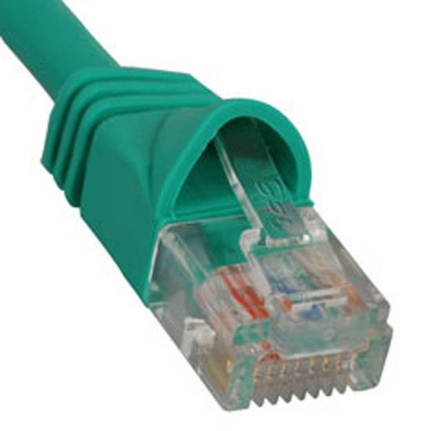 Picture of ICC ICPCSJ01GN - PATCH CORD, CAT 5e, MOLDED BOOT, 1' GN
