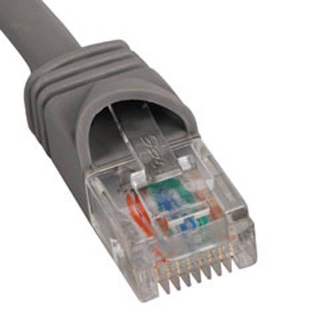 Picture of ICC ICPCSJ03GY - PATCH CORD, CAT 5e, MOLDED BOOT, 3' GY