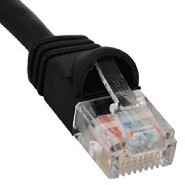 Picture of ICC ICPCSJ07BK - PATCH CORD, CAT 5e, MOLDED BOOT, 7' BK
