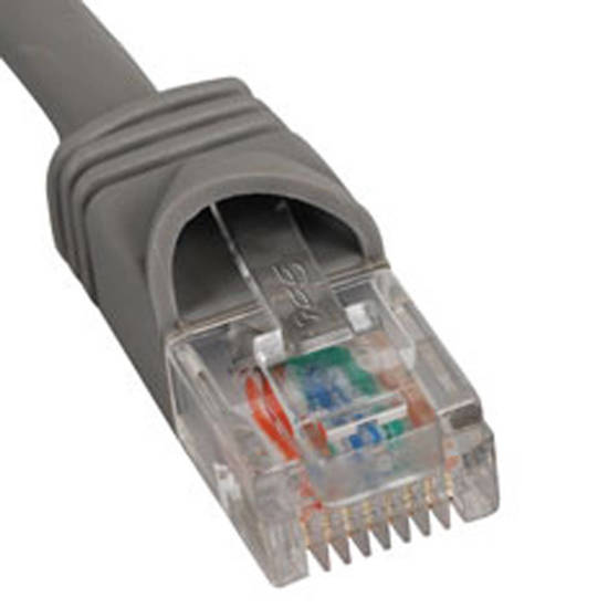 Picture of ICC ICPCSJ10GY - PATCH CORD, CAT 5e, MOLDED BOOT, 10' GY