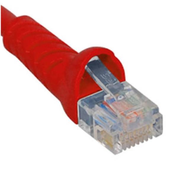 Picture of ICC ICPCSJ25RD - PATCH CORD, CAT 5e, MOLDED BOOT, 25' RD