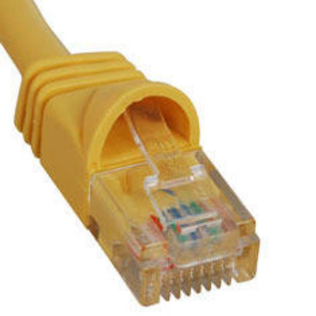 Picture of ICC ICPCSK14YL - PATCH CORD, CAT 6, MOLDED BOOT, 14'  YL
