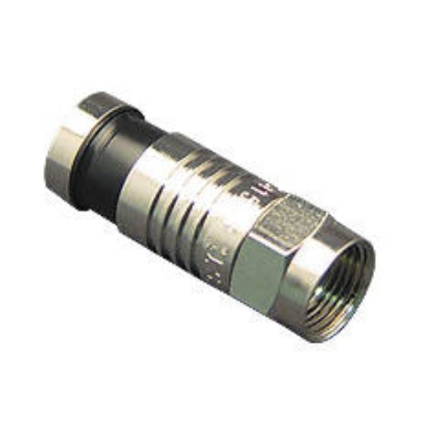 Picture of ICC ICRDSAV01C - CONNECTOR, F-TYPE, RG6, 100PK
