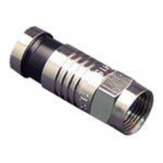 Picture of ICC ICRDSAV59C - CONNECTOR, F-TYPE, RG59, 100PK