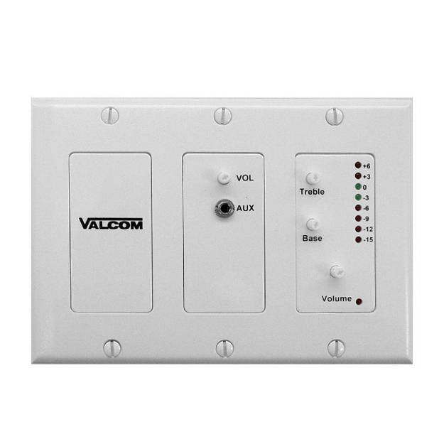 Picture of VALCOM V-9983-W - In-wall audio mixer