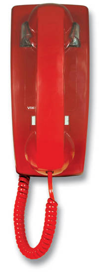 Picture of Viking Electronics K-1900W-2 - Hotline Wall Phone - Red