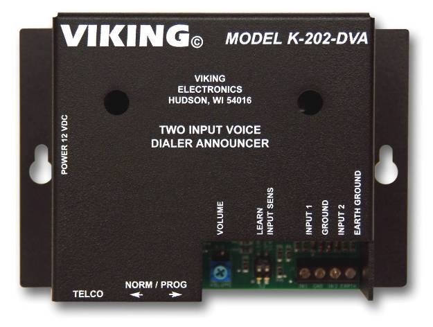Picture of Viking Electronics K-202-DVA - Two-Input Voice Alarm Dialer