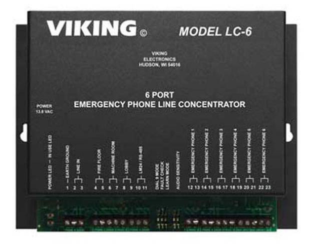 Picture of Viking Electronics LC-6 - 6 Port Line Concentrator for Emergency