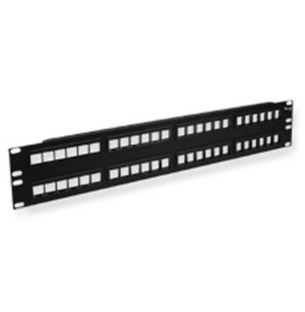 Picture of ICC IC107BP482 - PATCH PANEL, BLANK, HD, 48-PORT, 2 RMS