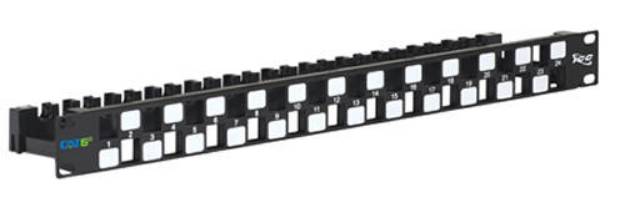 Picture of ICC IC107PPU6A - PATCH PANEL,BLANK,CAT 6A UTP,24PORT,1RMS