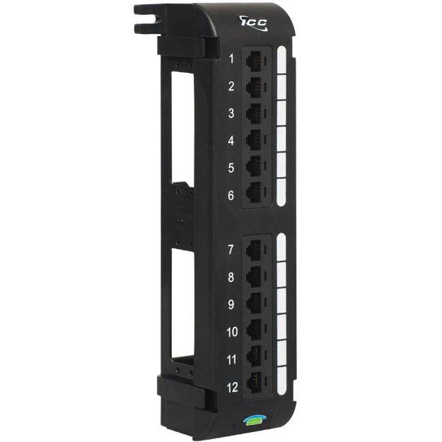 Picture of ICC ICMPP012U6 - PATCH PANEL, USOC VERTICAL, 6P6C 12-PORT