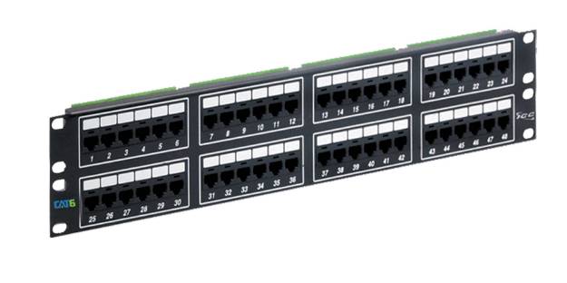 Picture of ICC ICMPP04860 - PATCH PANEL, CAT 6, 48-PORT, 2 RMS