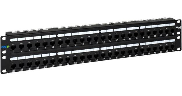 Picture of ICC ICMPP0486B - PATCH PANEL, CAT 6A, 48-PORT, 2 RMS
