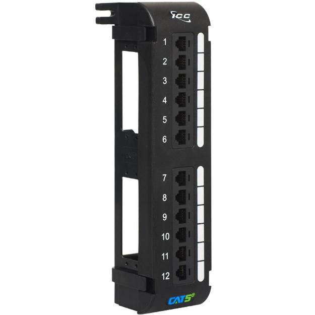 Picture of ICC ICMPP12V5E - PATCH PANEL, VERTICAL, CAT 5E, 12-PORT