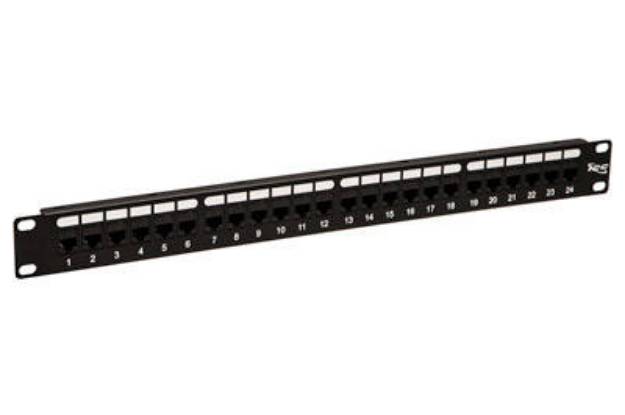 Picture of ICC ICMPP24CP5 - PATCH PANEL,CAT 5e, FEED-THRU 24-P,1RMS