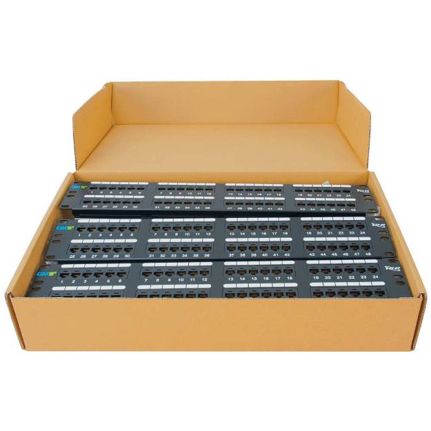 Picture of ICC ICMPP485EV - PATCH PANEL, CAT 5E, 48-PORT, 2RMS, 6 PK