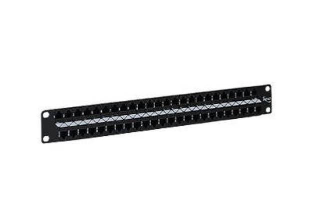 Picture of ICC ICMPP48C51 - PATCH PANEL, CAT5E, FEEDTHRU, 48-P, 1RMS