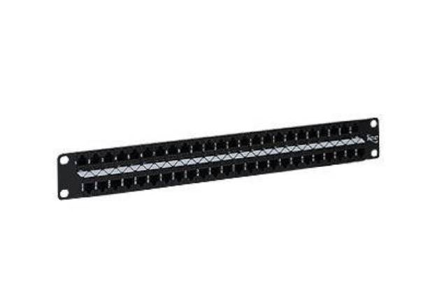 Picture of ICC ICMPP48C61 - PATCH PANEL, CAT 6, FEEDTHRU, 48-P, 1RMS