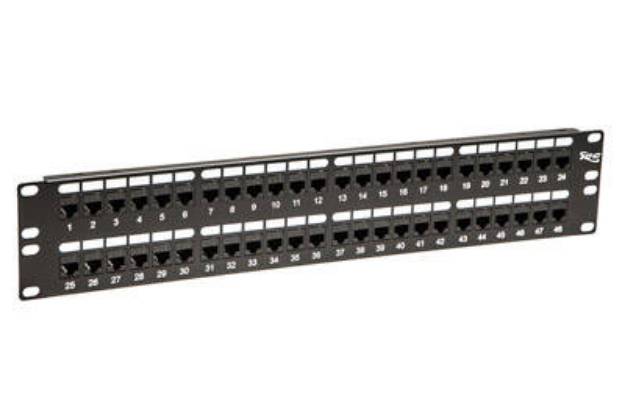 Picture of ICC ICMPP48CP5 - PATCH PANEL,CAT 5e, FEED-THRU 48-P,2RMS