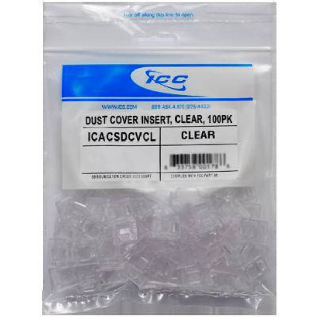Picture of ICC ICACSDCVCL - DUST COVER INSERT, CLEAR, 100PK