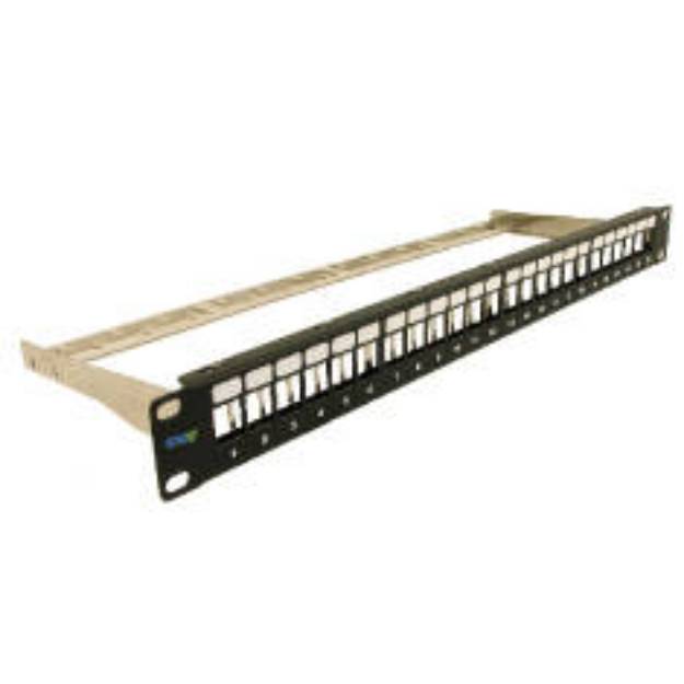 Picture of ICC IC107PPS6A - PATCH PANEL,BLANK,CAT 6A FTP,24PORT,1RMS