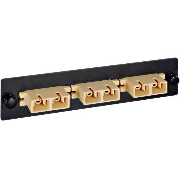 Picture of ICC ICFOPS16BK - ADAPTER PANEL, 6-SIMPLEX SC, METAL BLACK