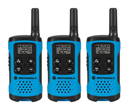 Picture of Motorola FRS T100TP - T100TP 3 Pack 16 Mile Range Blue Radios